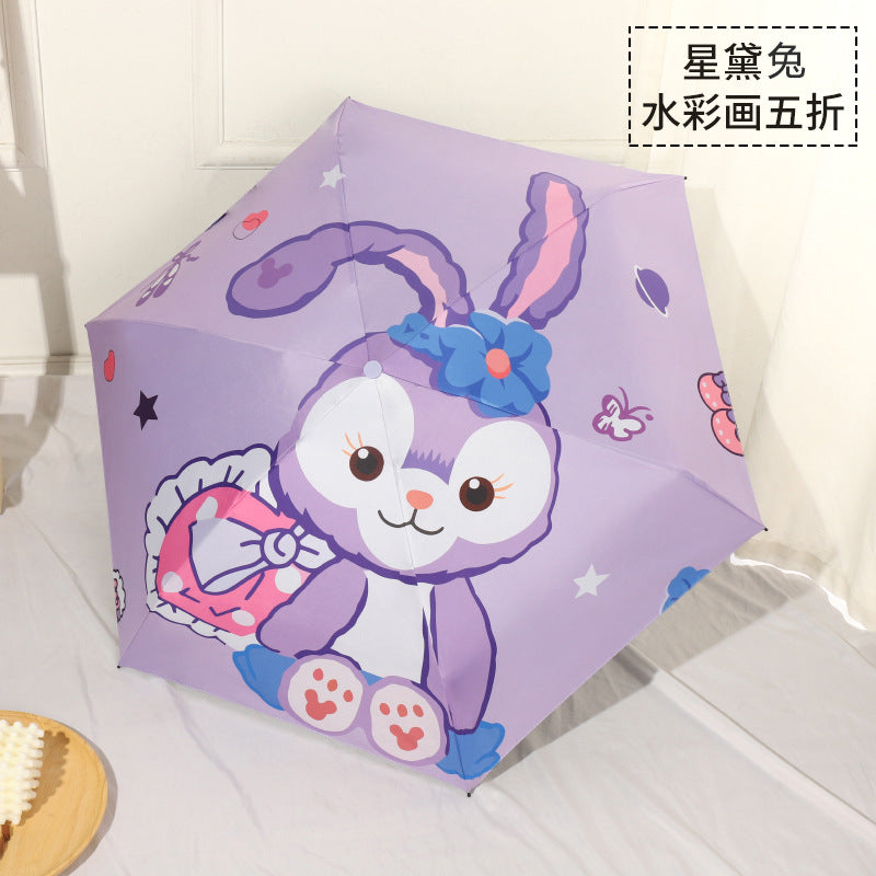 Cinnamoroll Umbrella Cartoon Fully Automatic Boys and Girls Student Foldable Portable Kids Children Safety Dual-use for Sun and Rain