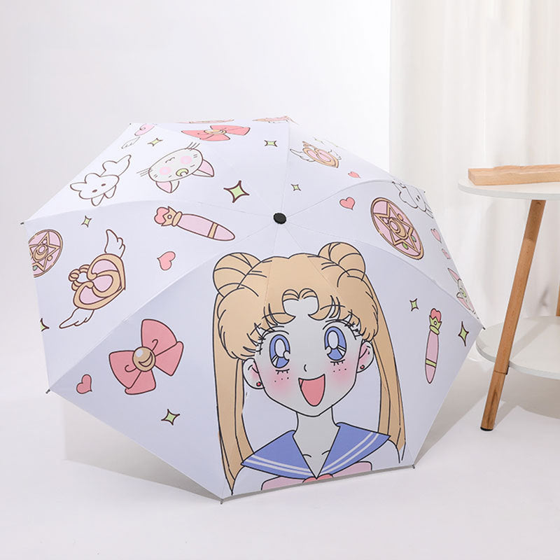 Cinnamoroll Umbrella Cartoon Fully Automatic Boys and Girls Student Foldable Portable Kids Children Safety Dual-use for Sun and Rain