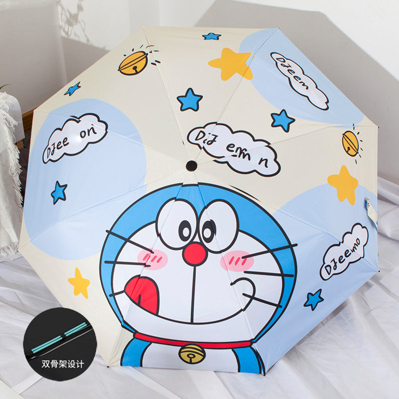 Cinnamoroll Umbrella Cartoon Fully Automatic Boys and Girls Student Foldable Portable Kids Children Safety Dual-use for Sun and Rain