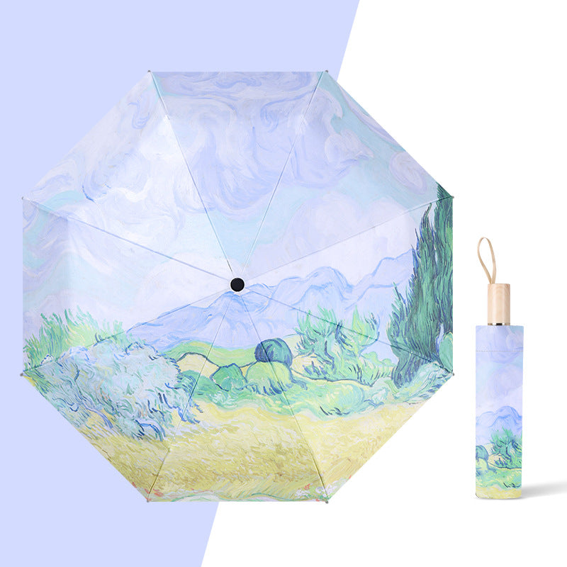 Cinnamoroll Umbrella Cartoon Fully Automatic Boys and Girls Student Foldable Portable Kids Children Safety Dual-use for Sun and Rain