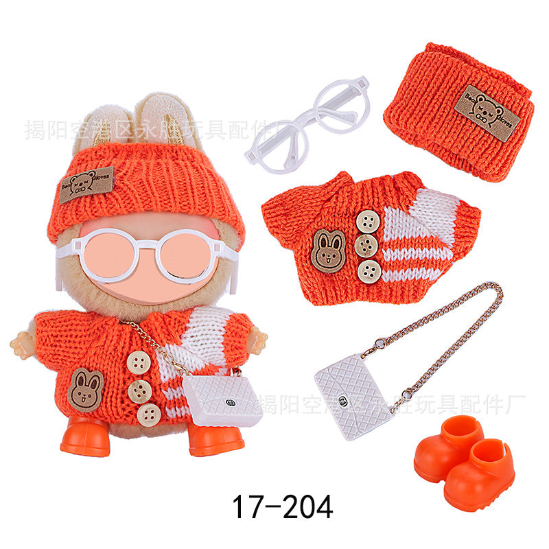 (Clothes Only) labubu 17cm Baby Clothes