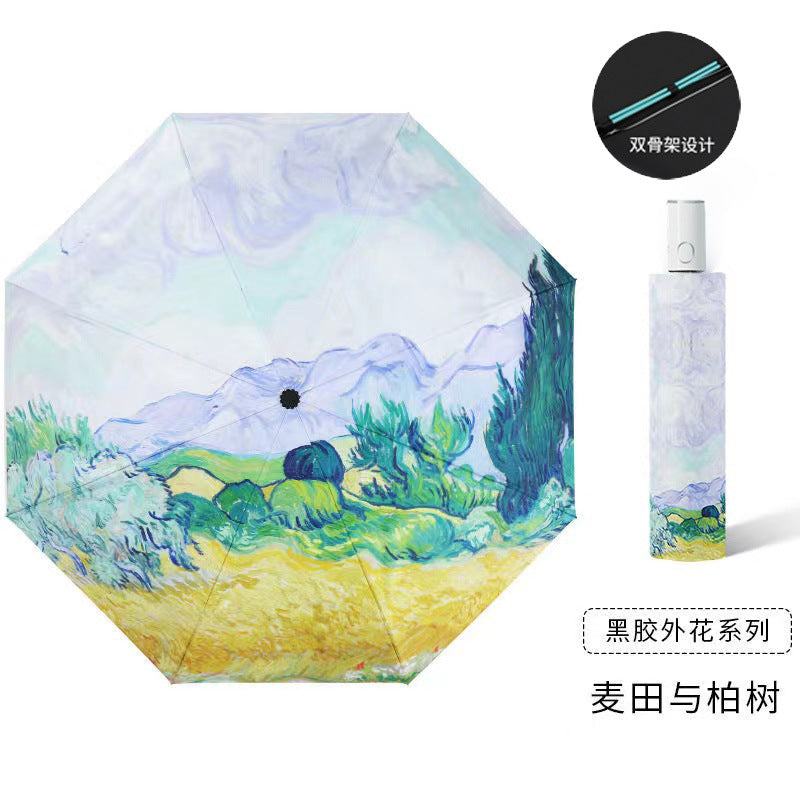 Cinnamoroll Umbrella Cartoon Fully Automatic Boys and Girls Student Foldable Portable Kids Children Safety Dual-use for Sun and Rain