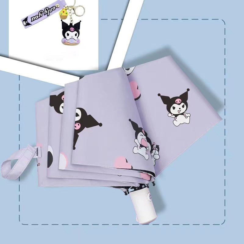 Cinnamoroll Umbrella Cartoon Fully Automatic Boys and Girls Student Foldable Portable Kids Children Safety Dual-use for Sun and Rain