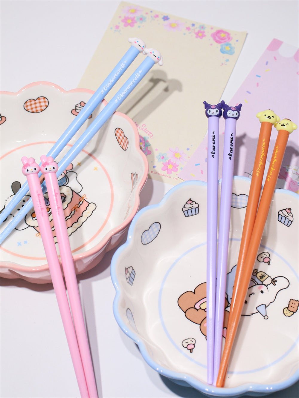 Japanese Style Cute Big Head Print Children's Chopsticks Cartoon Head Practice Chopsticks Home Use Chinese Food Family Parent Training Chopsticks