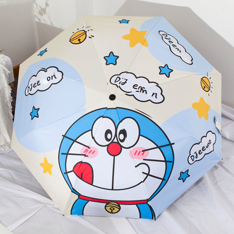 Cinnamoroll Umbrella Cartoon Fully Automatic Boys and Girls Student Foldable Portable Kids Children Safety Dual-use for Sun and Rain