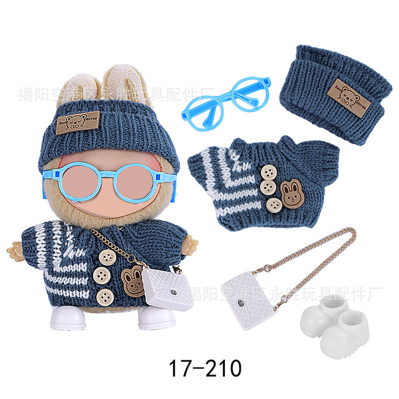 (Clothes Only) labubu 17cm Baby Clothes