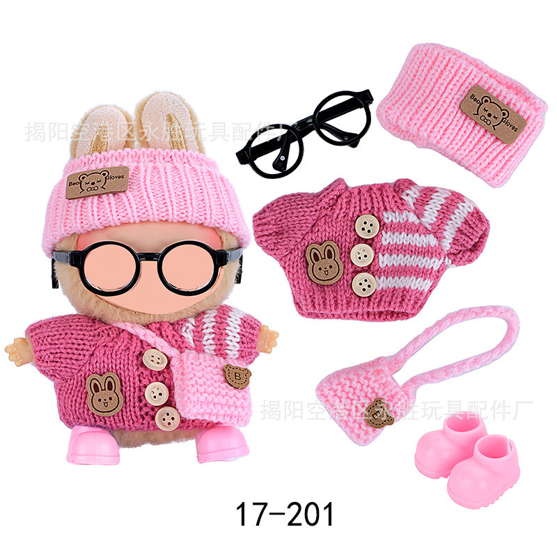 (Clothes Only) labubu 17cm Baby Clothes