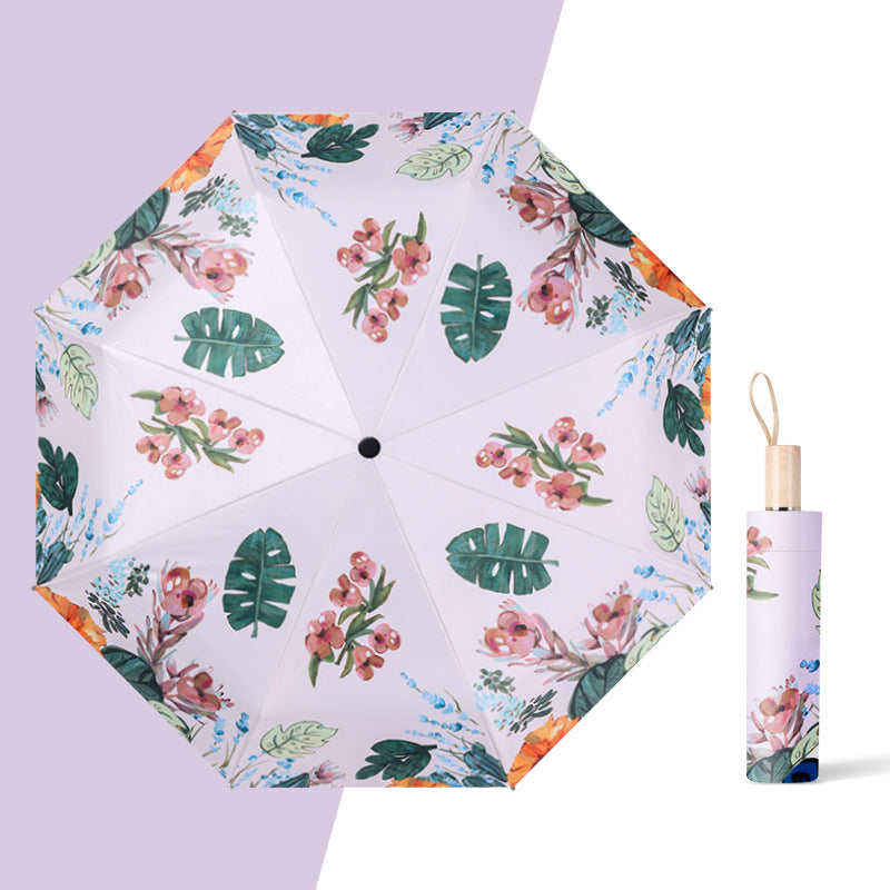 Cinnamoroll Umbrella Cartoon Fully Automatic Boys and Girls Student Foldable Portable Kids Children Safety Dual-use for Sun and Rain