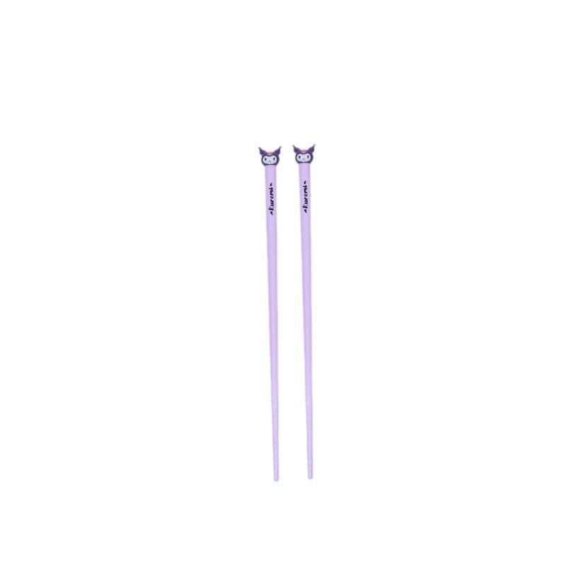 Japanese Style Cute Big Head Print Children's Chopsticks Cartoon Head Practice Chopsticks Home Use Chinese Food Family Parent Training Chopsticks