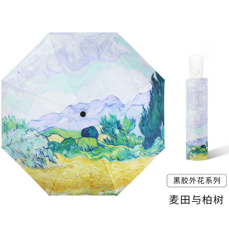 Cinnamoroll Umbrella Cartoon Fully Automatic Boys and Girls Student Foldable Portable Kids Children Safety Dual-use for Sun and Rain