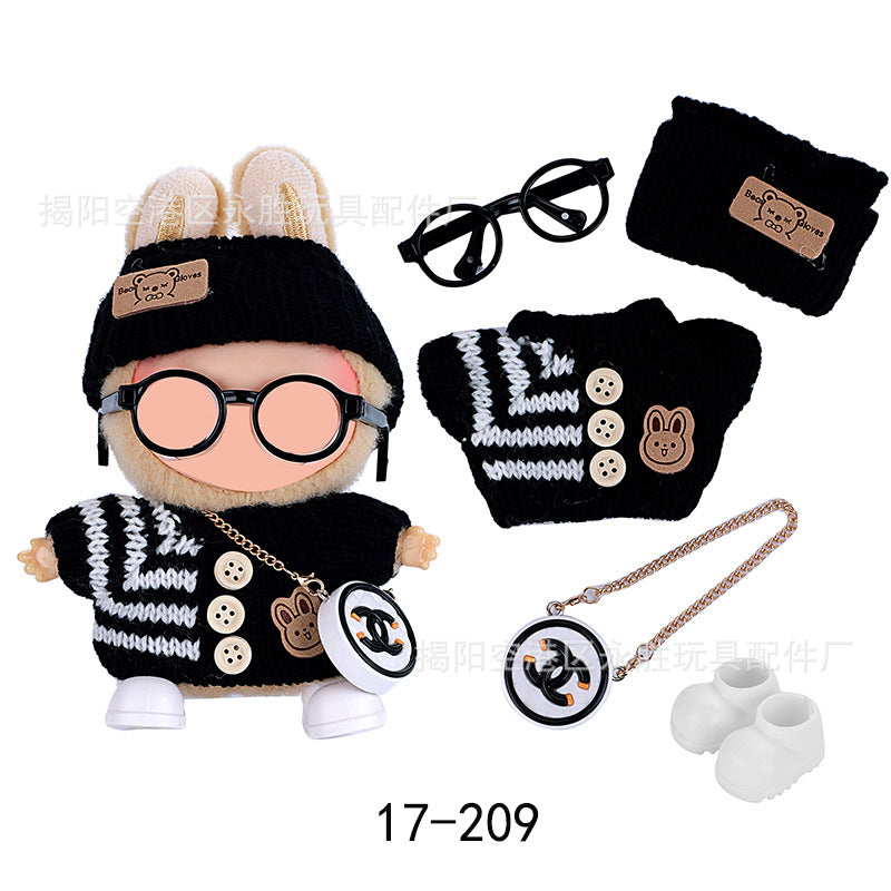 (Clothes Only) labubu 17cm Baby Clothes