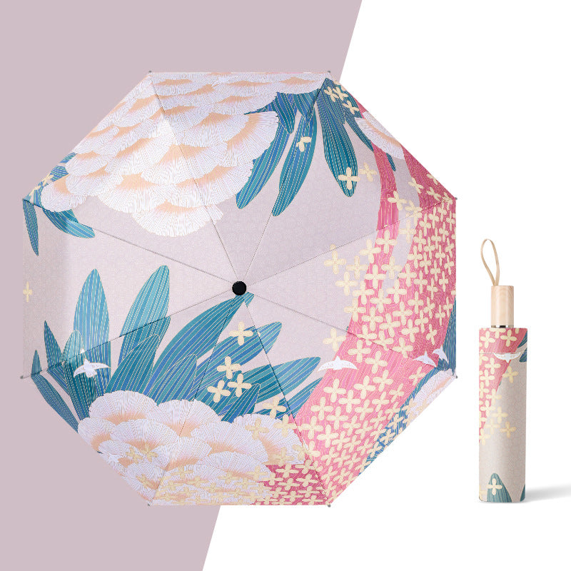 Cinnamoroll Umbrella Cartoon Fully Automatic Boys and Girls Student Foldable Portable Kids Children Safety Dual-use for Sun and Rain
