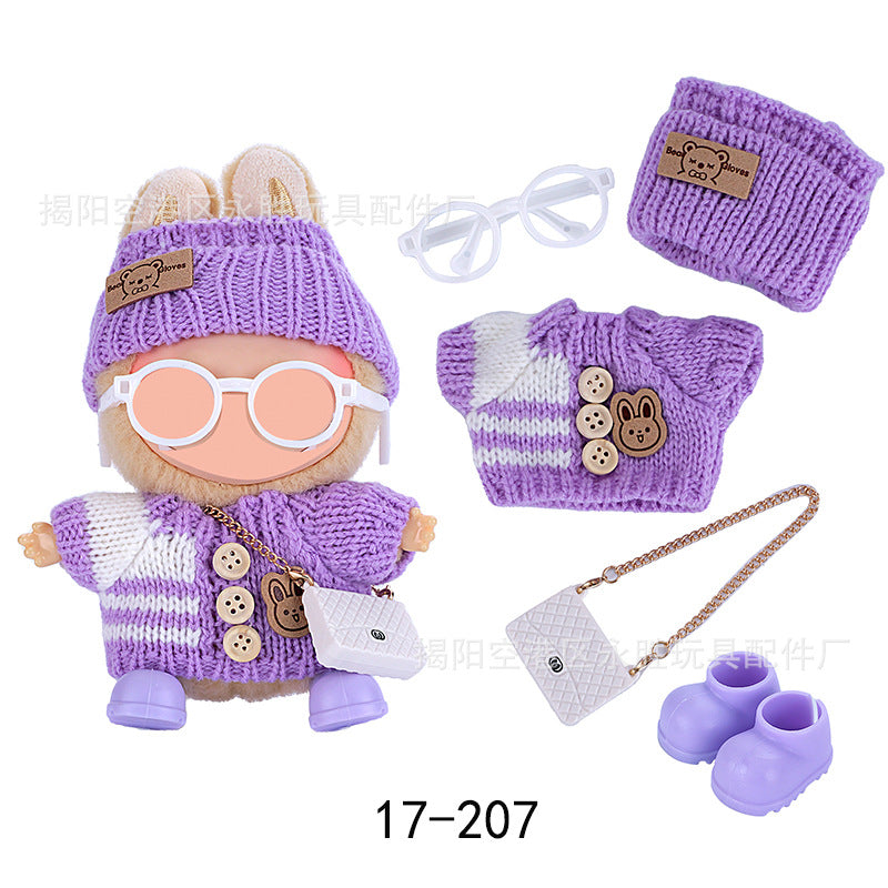 (Clothes Only) labubu 17cm Baby Clothes