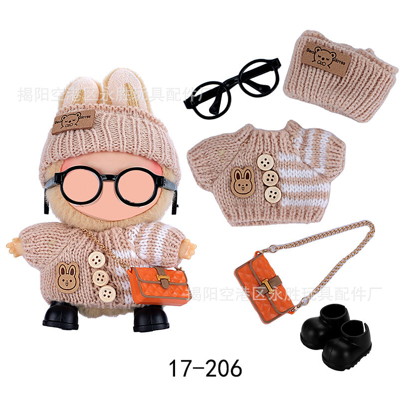 (Clothes Only) labubu 17cm Baby Clothes