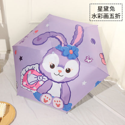 Cinnamoroll Umbrella Cartoon Fully Automatic Boys and Girls Student Foldable Portable Kids Children Safety Dual-use for Sun and Rain