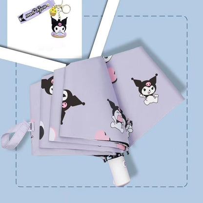 Cinnamoroll Umbrella Cartoon Fully Automatic Boys and Girls Student Foldable Portable Kids Children Safety Dual-use for Sun and Rain