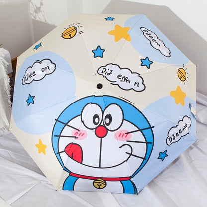 Cinnamoroll Umbrella Cartoon Fully Automatic Boys and Girls Student Foldable Portable Kids Children Safety Dual-use for Sun and Rain