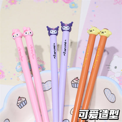 Japanese Style Cute Big Head Print Children's Chopsticks Cartoon Head Practice Chopsticks Home Use Chinese Food Family Parent Training Chopsticks