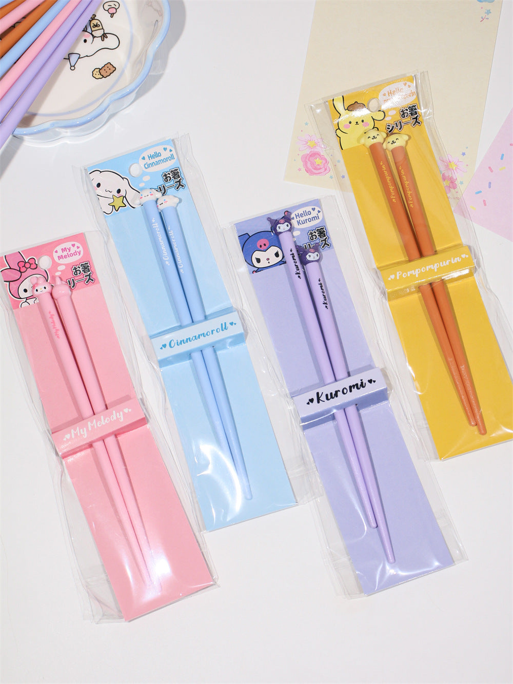 Japanese Style Cute Big Head Print Children's Chopsticks Cartoon Head Practice Chopsticks Home Use Chinese Food Family Parent Training Chopsticks